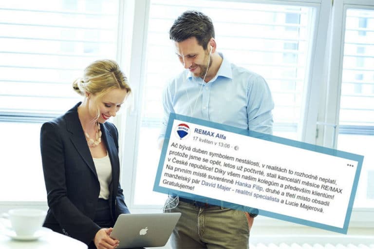 Majerovi makléři měsíce REMAX duben